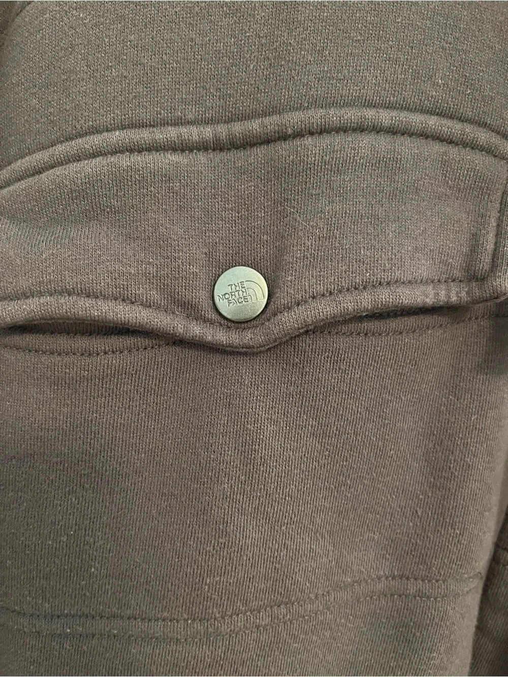 The North Face Men’s Sherpa Lined Hooded Snap Jacket Charcoal Size XL